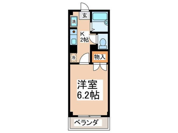 パレスミユキ１０番館の物件間取画像